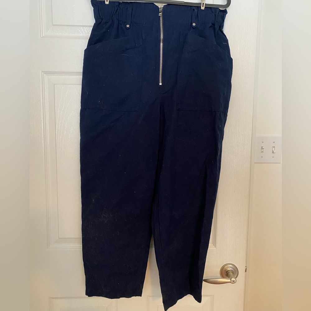 Casual paper bag pants